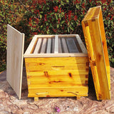 Photsyn 10 Frame Bee Hives, Includes 1 Deep Bee Boxes, 1 Bee Hive Super with Beehive Frames and Foundation